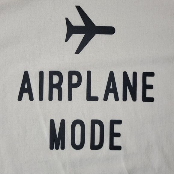 Airplane Mode Women's White Crewneck Short Sleeve Tee - Picture 7 of 8